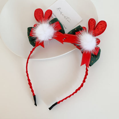 Christmas Antler Headband 2022 New Popular Lovely Antler Children's Holiday Birthday Party Hair Accessories Wholesale