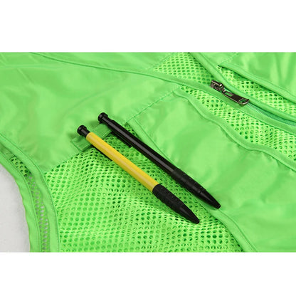 Custom Cargo Workwear Utility Fishing Mesh Multi Pocket Vest