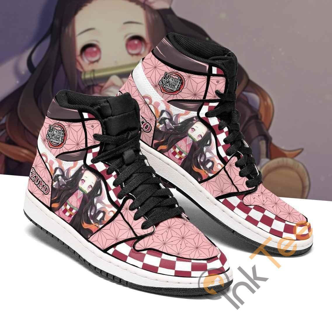 Moyo Plus Size Custom Logo Demon Slayer Anime Shoes Women Casual Shoes Men Basketball Shoes