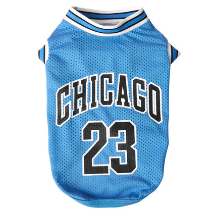 Pet Apparel Designer Dog Clothes Wholesale Tshirt Sports Suit Dog Basketball Jersey Dog Summer Clothes