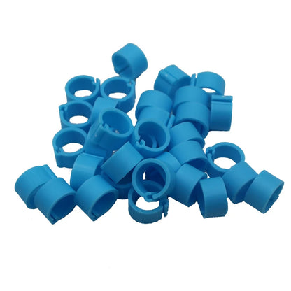 100 Pcs 8mm Inner Diameter 7mm Height Birds Foot Rings 10 Colors Without Text Parrot Pigeon Identification Ring Birds Carriers