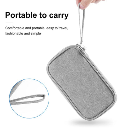 HAWEEL Electronic Organizer Double Layer Storage Bag for Cables Charger Power Bank Earbuds Electronics Accessories Travel Case