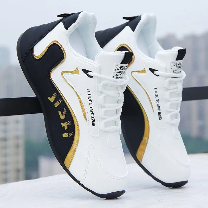 Spring New Leisure Sports Men's Shoes Versatile Elevated Board Shoes Mesh Breathable Men's Running Shoes