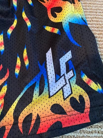 New Arrivals Mesh Basketball Shorts All Over Print Sport Mens Basketball Shorts