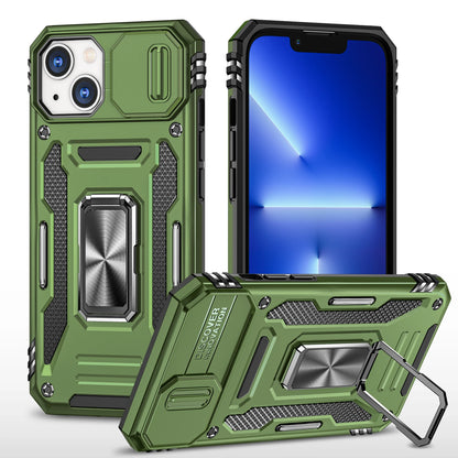 LeYi New Design Armor Shockproof Accessories With Ring Holder Slider Camera Protector Cell Phone Case for Iphone 14 Pro Max