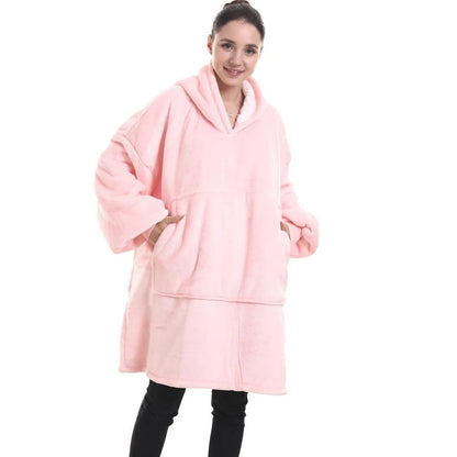 Sublimation Winter Pajamas Warm Hooded Blankets Wearable Blanket Oodie Oversized Hoodie Sherpa Custom Blanket Hoodie Oversized