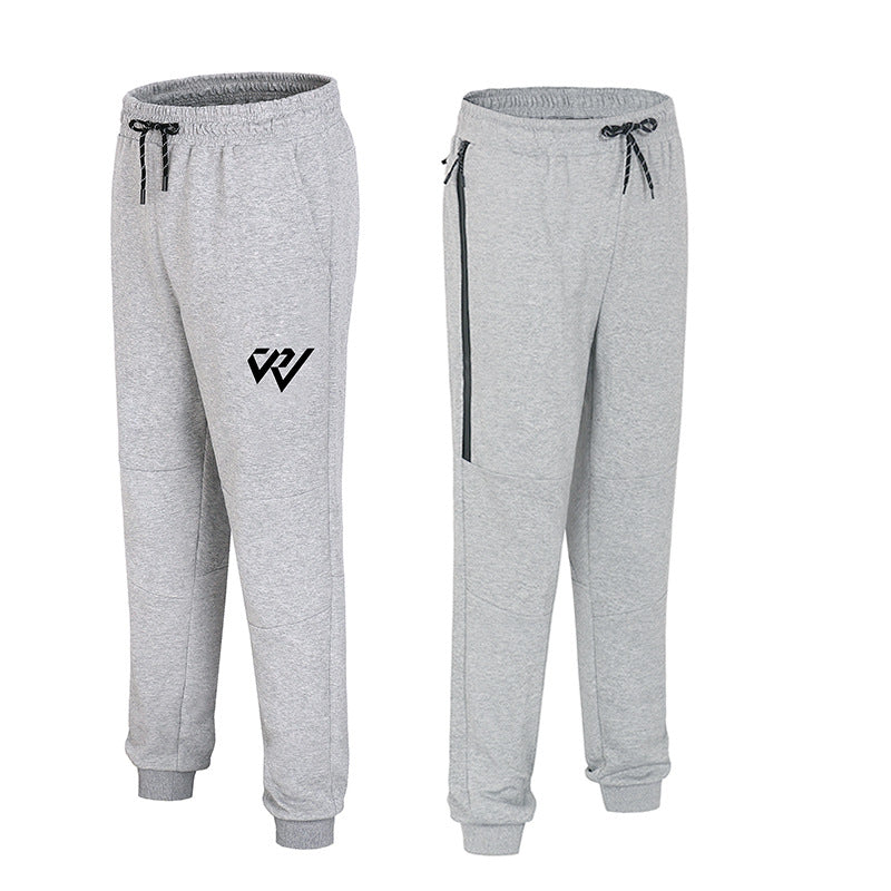 Wholesale Customized Basketball Training Pants Men'S Spring and Autumn Thin Zipper Cotton Casual Pants