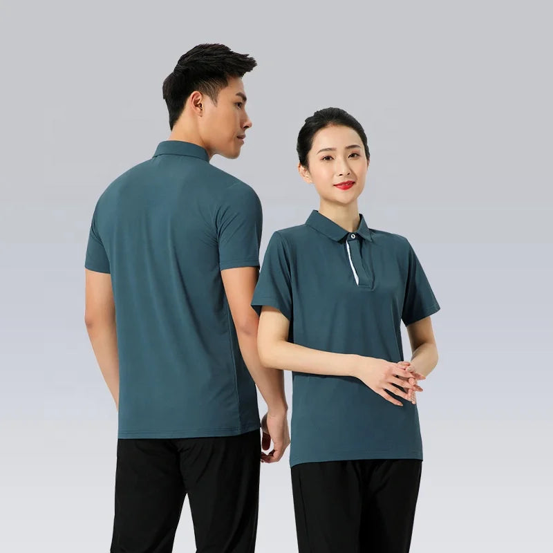 Custom Contrast Colors Tennis Team Wear Polyester Quick Dry Golf Clothing Tennis Polo Shirt, Tennis T Shirt for Men and Women