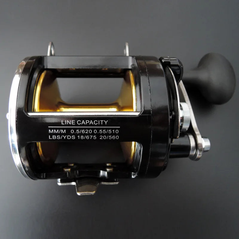 12000 Series High Line Capacity 7+1BB 25kg Drag Drum Fishing Reel Sea Fishing Wheel for Trolling Boat Fishing