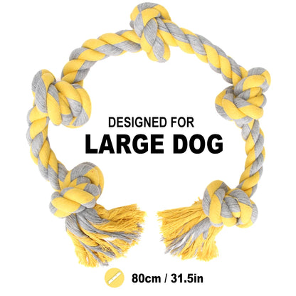 12Pcs Large Dog Toy Sets Chew Rope Toys for Dog Chewing Toys for Dog Outdoor Teeth Clean Toy for Big Dogs Juguete Para Perros