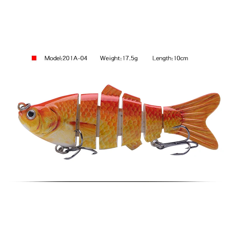 Fishing Bait Sinking Wobblers Fishing Tools 14cm28g17g Fishing LurefiShing Gaccessories  8 Segment Hard Lures for Fishing Lure