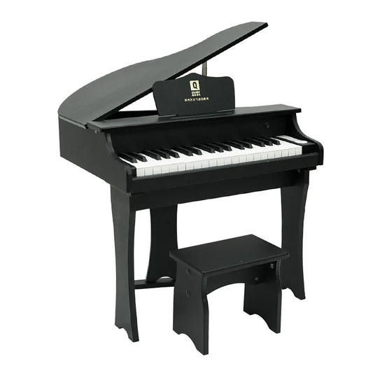 Wooden Toy Educational Electronic Piano Keyboard Kid Musical Instrument  Piano Educational Toys With Chair