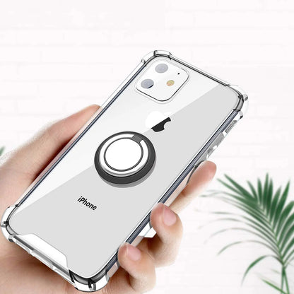 Ring Holder Shockproof Soft TPU Back Case for iPhone 16 17 15 14 SE 3 2nd 2020 12 13 Mini 11 Pro Max X XR XS 5 6 7 8 Plus