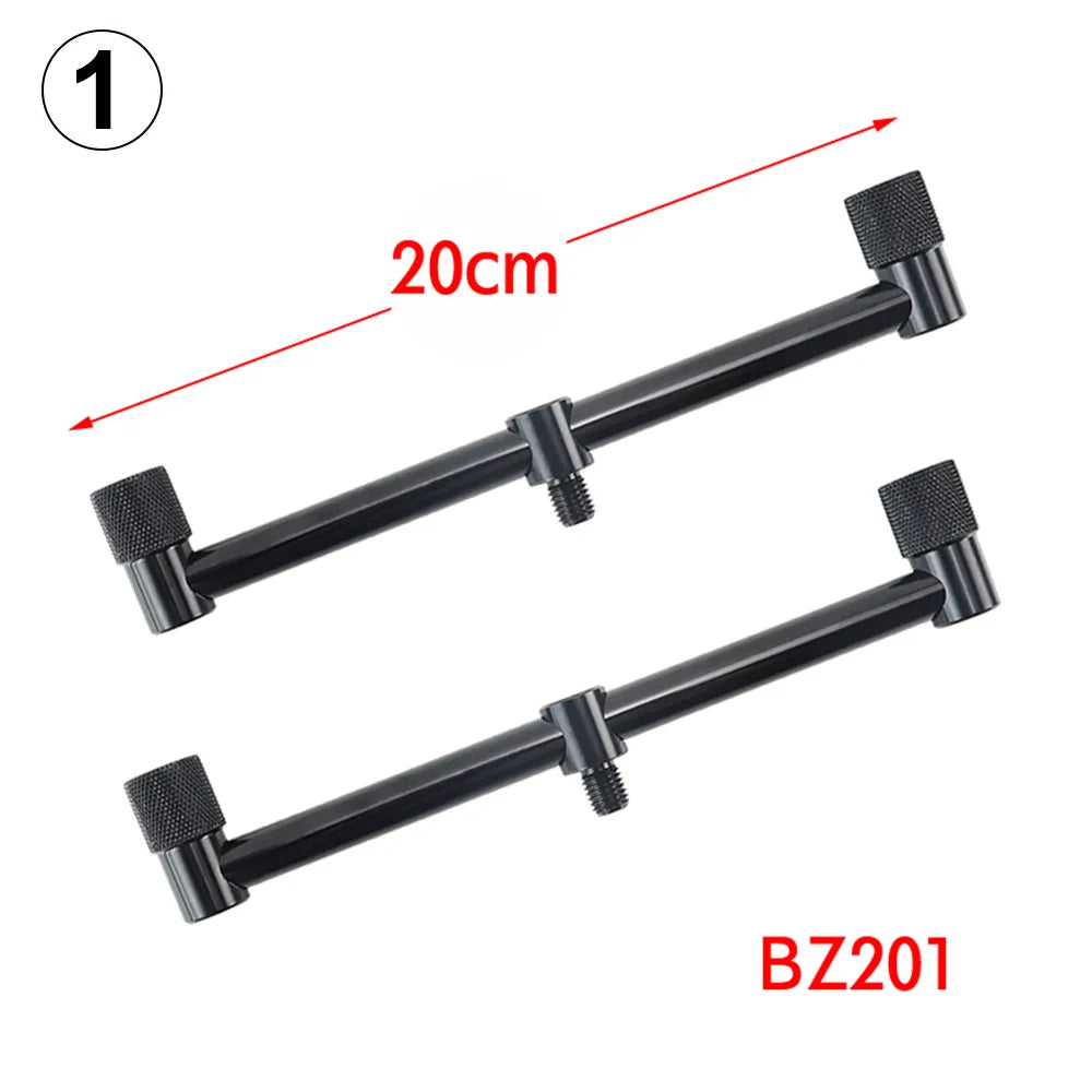 Carp Fishing Buzz Bars 20cm 30cm Fishing Rod Pod Holder Black Buzzer Bar for 2 Rods