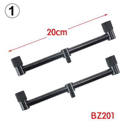 Carp Fishing Buzz Bars 20cm 30cm Fishing Rod Pod Holder Black Buzzer Bar for 2 Rods