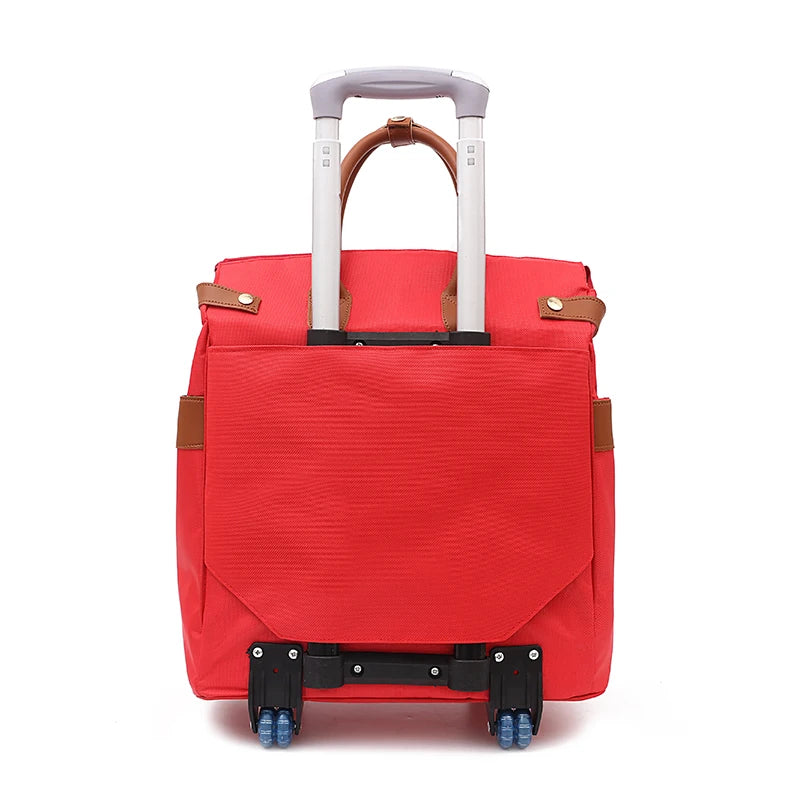 Women Travel Luggage Rolling Bags Women Carry on Hand Luggage Travel Trolley Bag Rolling Luggage Bags for Travel Bag on Wheels