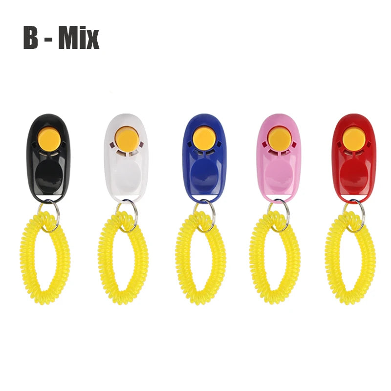5pcs Dog Clicker Toys Pet Tranining Clicker Obedience Dog Cat Training Trainer