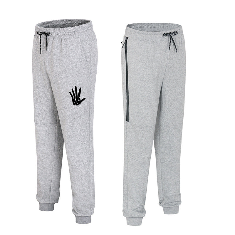Wholesale Customized Basketball Training Pants Men'S Spring and Autumn Thin Zipper Cotton Casual Pants
