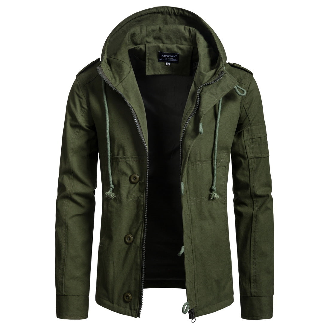 Zipper Trendy Mens Hoodie Men Jackets Casual  Mens Clothing Hoodie Fashion Coats Warm Fitted Outwear Windbreaker Winter Jacket