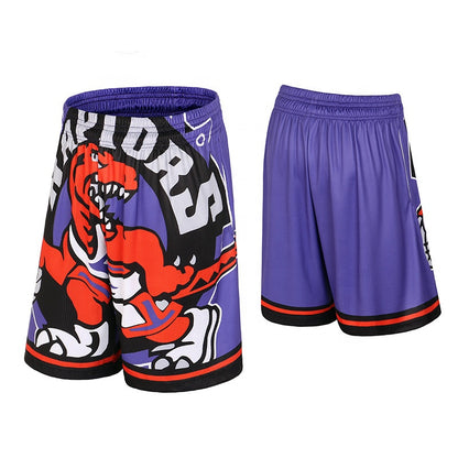 Wholesale Retro Basketball Shorts Men's Breathable Hip-Hop Street Trend Sports and Leisure Five-Point Shorts