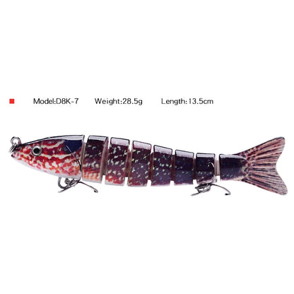 Fishing Bait Sinking Wobblers Fishing Tools 14cm28g17g Fishing LurefiShing Gaccessories  8 Segment Hard Lures for Fishing Lure