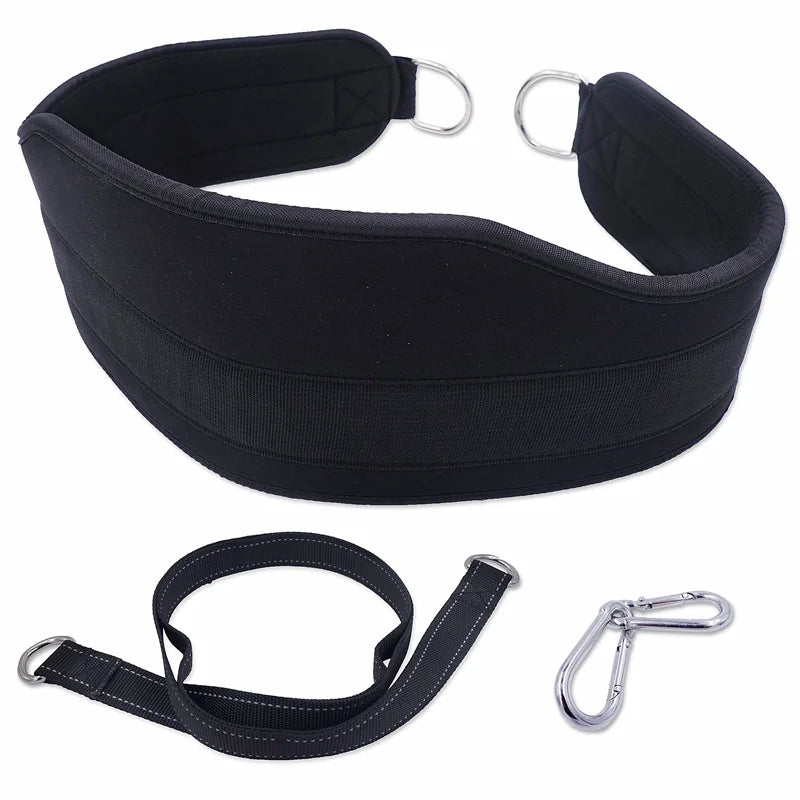 Fitness Weight Lifting Belt With Heavy Duty Strap Thick Neoprene Dip Belt Home Gym Pull Up Squat Crossfit Bodybuilding Training