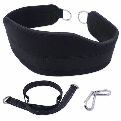 Fitness Weight Lifting Belt With Heavy Duty Strap Thick Neoprene Dip Belt Home Gym Pull Up Squat Crossfit Bodybuilding Training