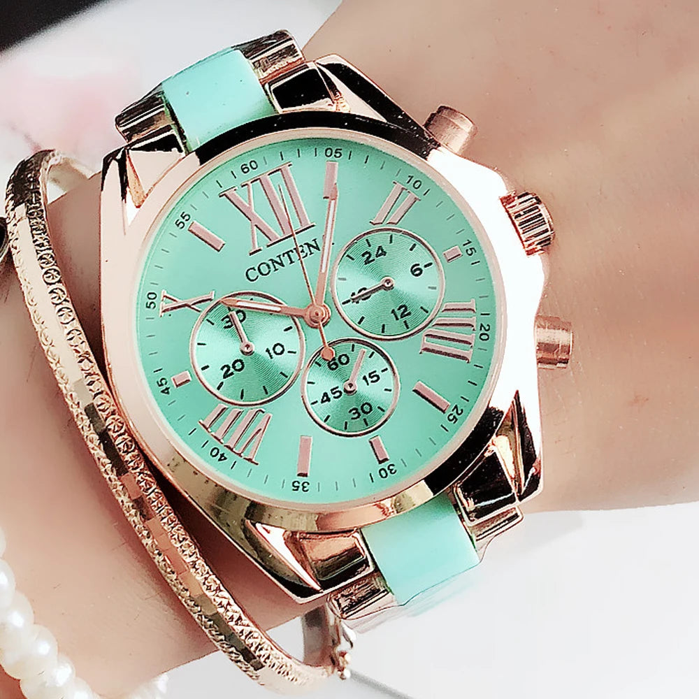 Ladies Fashion Pink Wrist Watch Women Watches Luxury Top Brand