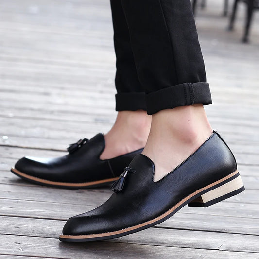 Men's Party Shoes Large Size Dress Shoes Men's Fashion Walking Style Business Oxfords Shoes Comfortable