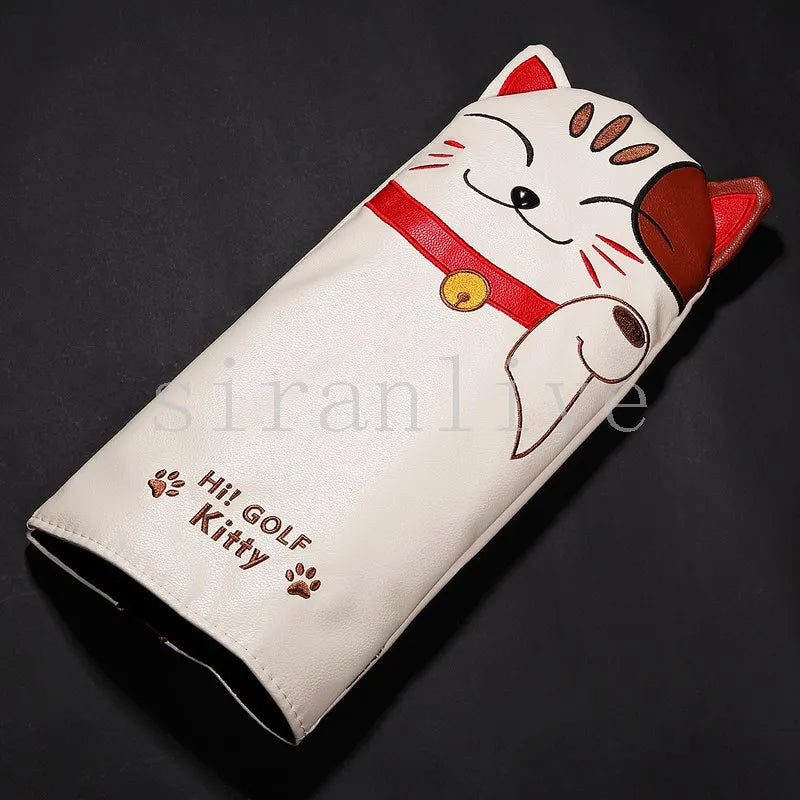 Money Cat PU Leather Golf Headcovers
