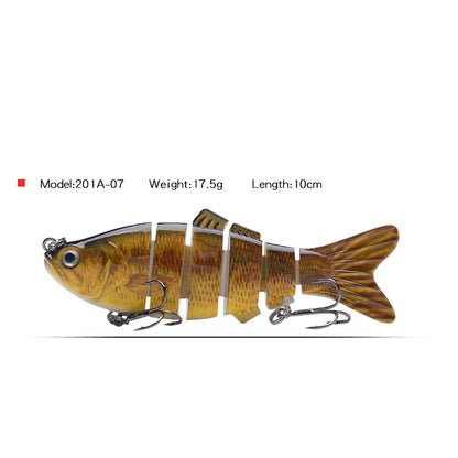 Fishing Bait Sinking Wobblers Fishing Tools 14cm28g17g Fishing LurefiShing Gaccessories  8 Segment Hard Lures for Fishing Lure