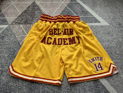 Embroidery Basketball Shorts Retro Sweat Vintage Bulls Magic Heat All Star Basketball Wear Shorts Zipper Pockets Just Men Don