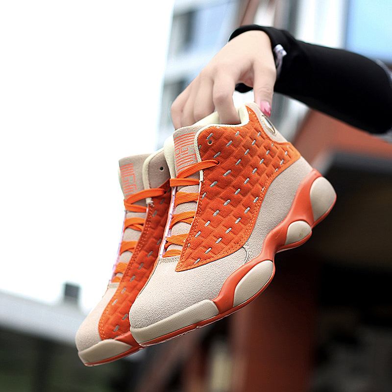 Fashion Mens Custom Basketball Shoes Couple Breathable Basketball Sport Shoes