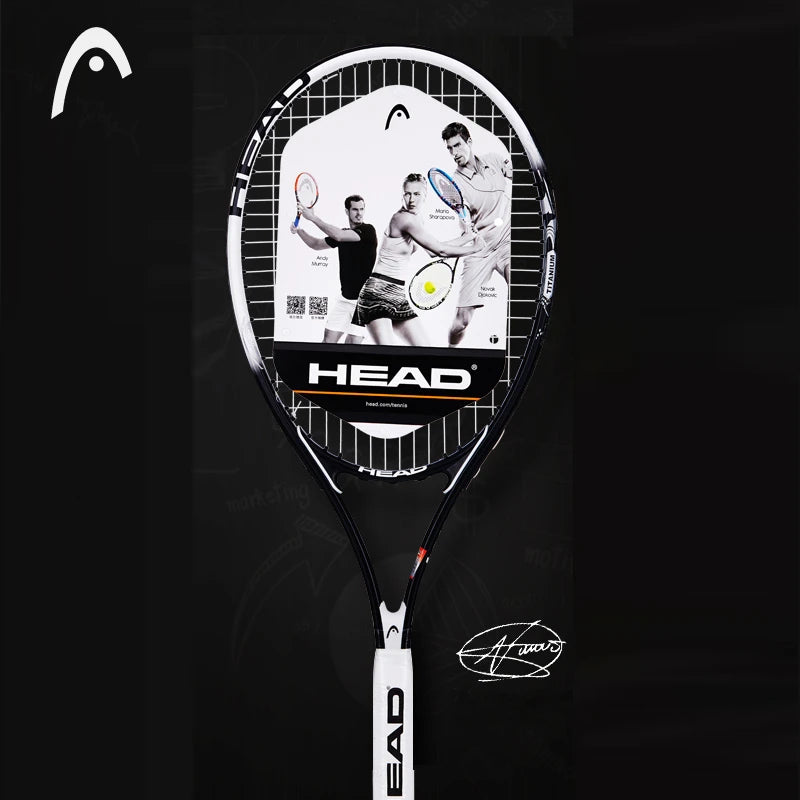 Original Head Tennis Racket Black Professional Tennis Racquet Carbon Tenis Padel With Bag Overgrip Dampener Raquete De Tenis 414