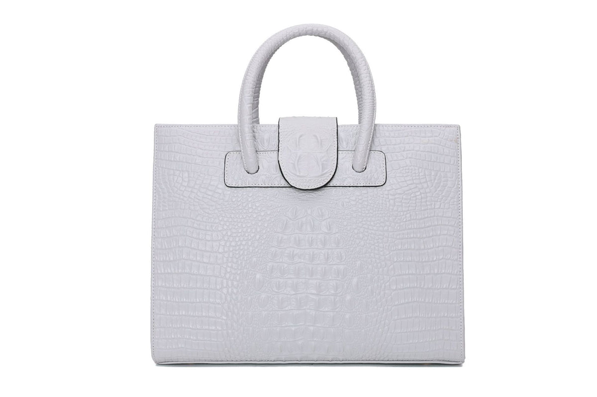 Two Sizes Scale Embossed Pattern Handbags Ladies New Trend Elegant Bags Shoulder Real Leather Handbag Fashion Womens Handbag