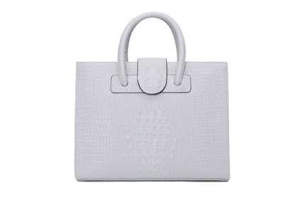 Two Sizes Scale Embossed Pattern Handbags Ladies New Trend Elegant Bags Shoulder Real Leather Handbag Fashion Womens Handbag