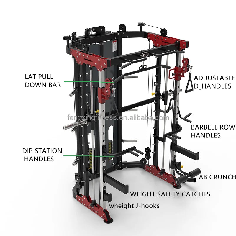 New Design Fitness Equipment Smith Machine,all in One Exercise Machine Multi-Functional Home Gym Equipment