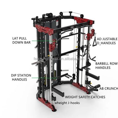 New Design Fitness Equipment Smith Machine,all in One Exercise Machine Multi-Functional Home Gym Equipment