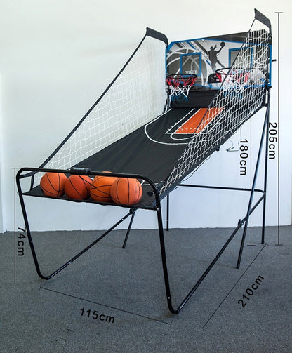 Arcade Foldable Double Shoot Basketball Game Machine for Two Players