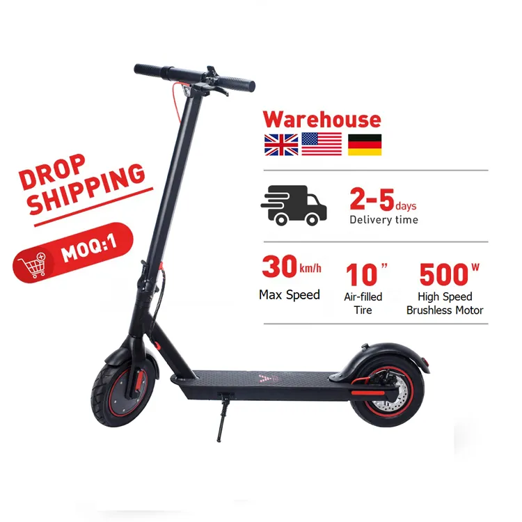 US Warehouse  Long Range Electric Scooters Off Road Escooter Big Wheel Fast Speed Electro E Scooter Electrico 500W
