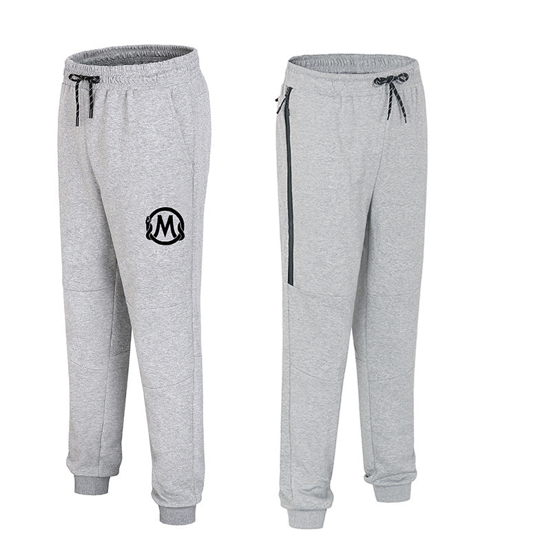 Wholesale Customized Basketball Training Pants Men'S Spring and Autumn Thin Zipper Cotton Casual Pants
