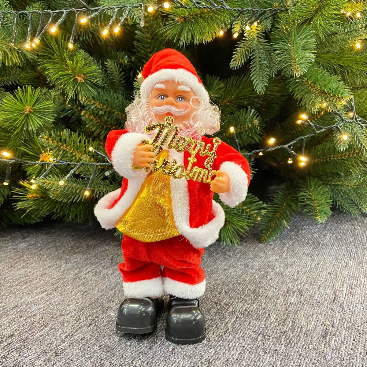 Dropshipping Santa Claus Musical Climbing Rope Ladder Electric Musical Toy Ornaments for Holiday Season MOQ 1 Piece