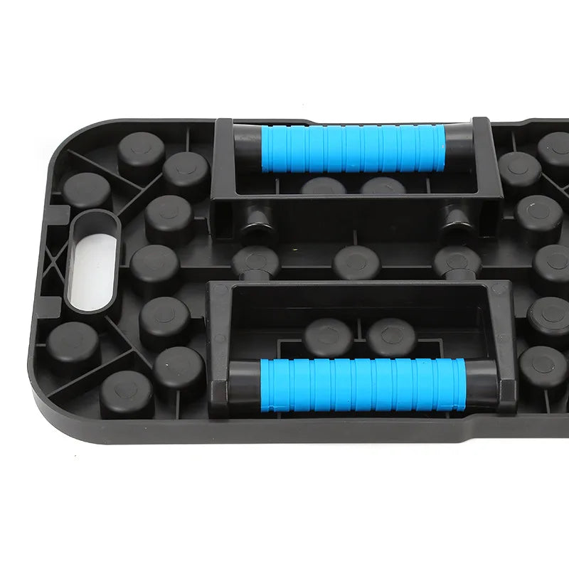 Multi-Functional Home Workout Equipment ABS Foldable Fitness Floor Chest Muscle Exercise Pushup Bar Arm Strength Board Black