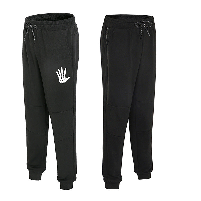 Wholesale Customized Basketball Training Pants Men'S Spring and Autumn Thin Zipper Cotton Casual Pants