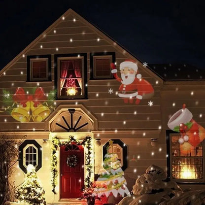 Outdoor Waterproof LED Snowflake Laser Projector with Remote Control