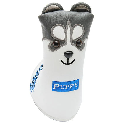 Lovely Husky Animal Golf Putter Headcover PU Leather Dustproof New for Putter