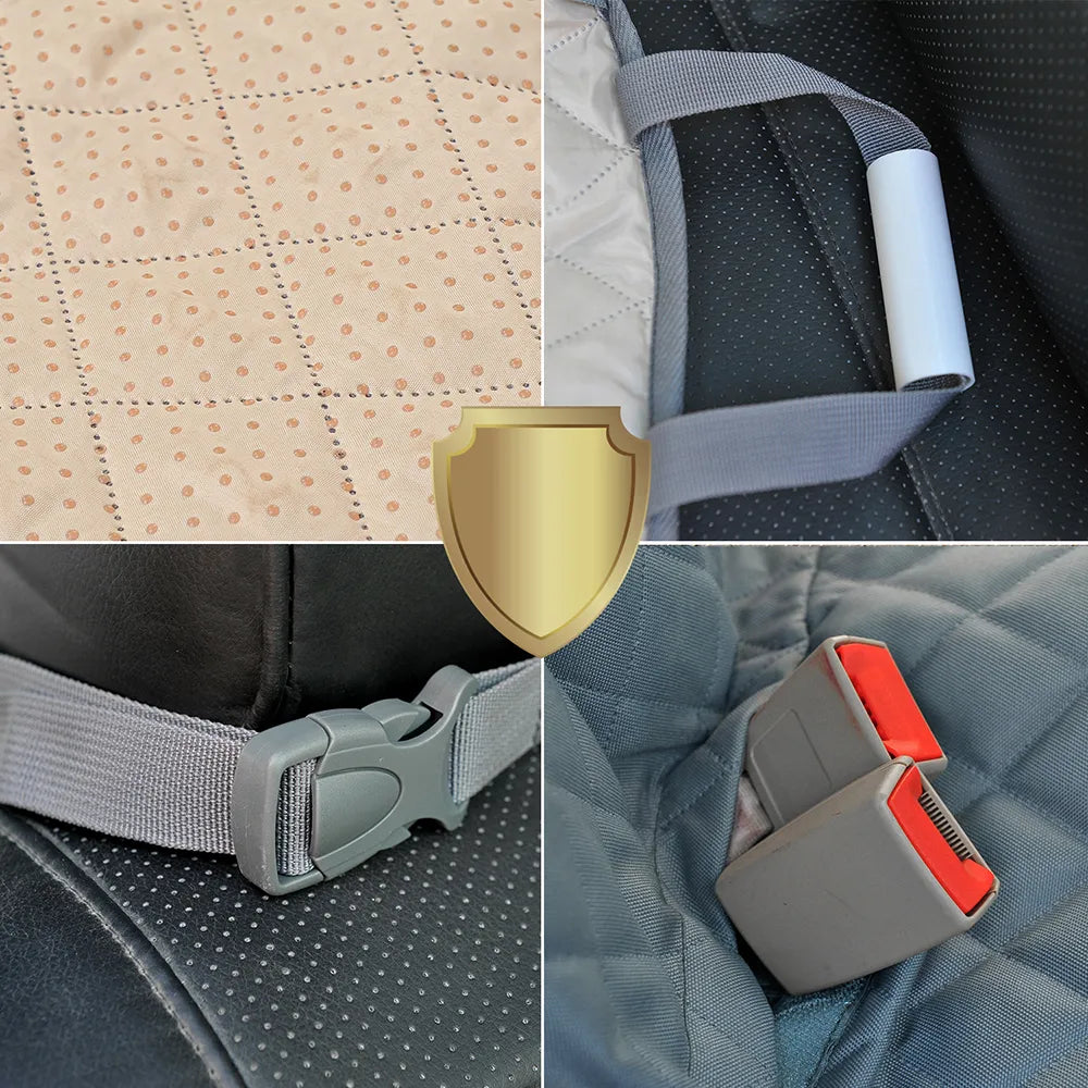 PETRAVEL Dog Car Seat Cover Waterproof Pet Travel Dog Carrier Hammock Car Rear Back Seat Protector Mat Safety Carrier for Dogs