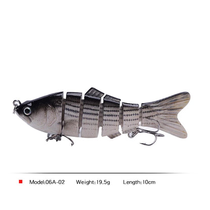 Fishing Bait Sinking Wobblers Fishing Tools 14cm28g17g Fishing LurefiShing Gaccessories  8 Segment Hard Lures for Fishing Lure