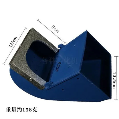 5PCS Rabbit Feeder Box Hopper Rabbit Cage Rex Rabbit Anti Pickling Feed Trough Feeders Automatic Farm