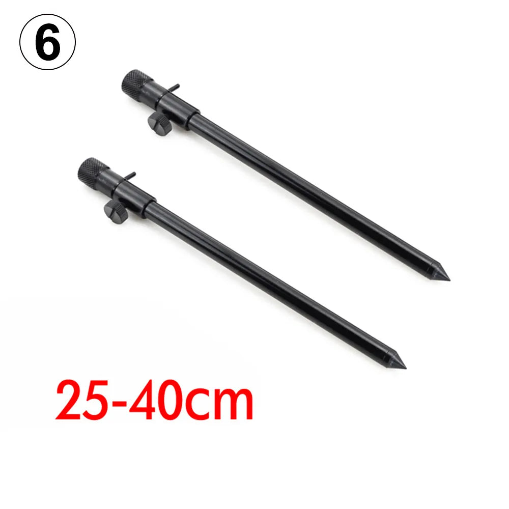 Carp Fishing Buzz Bars 20cm 30cm Fishing Rod Pod Holder Black Buzzer Bar for 2 Rods